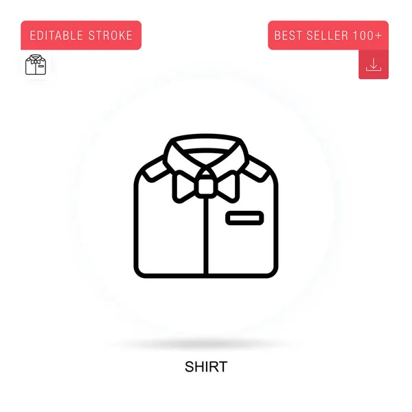 Camisa Plana Vetor Ícone Ilustrações Metáfora Conceito Isolado Vetorial —  Vetores de Stock