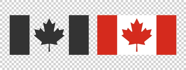 Drapeau Canada Drapeau National Canada Concept Drapeau Canada Illustration Vectorielle — Image vectorielle