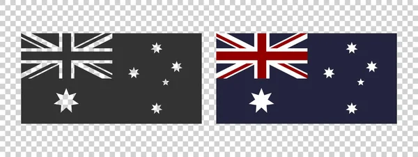 Флаг Австралии Флаг Содружества Австралии Флаг Австралии Векторная Иллюстрация — стоковый вектор