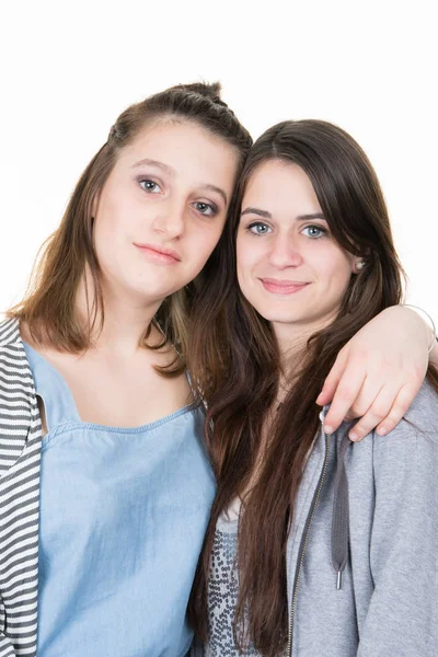 Dos Bastante Joven Mujer Amor Hermana Concepto Familia — Foto de Stock