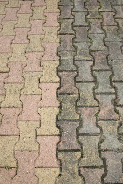 floor driveway autoblocking slabs cleaned with a high-pressure jet before after