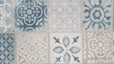 Geleneksel süslü Mayolikası seramik karo Portekizce döşeme desenleri