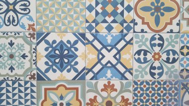 Geleneksel Portekizce Vintage azulejos antik Mandals fayans