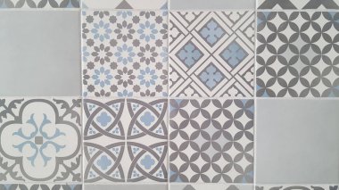 Eski Portekizce fayans azulejos vintage mavi
