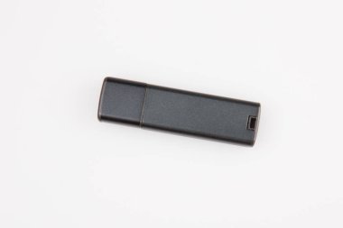 Boş mockup tasarım siyah Usb bellek sopa üzerinde beyaz izole için