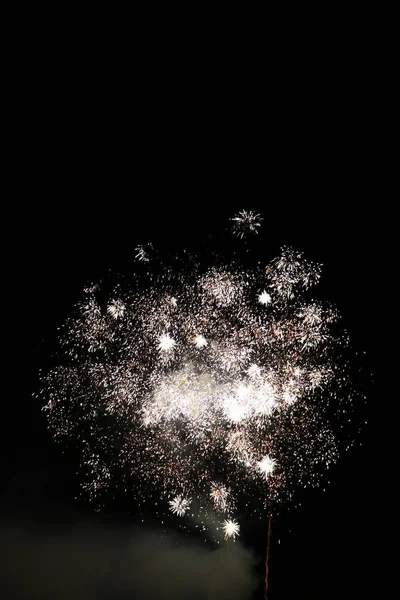 Los Fuegos Artificiales Celebración Año Nuevo Año Nuevo Fondo Abstracto —  Fotos de Stock