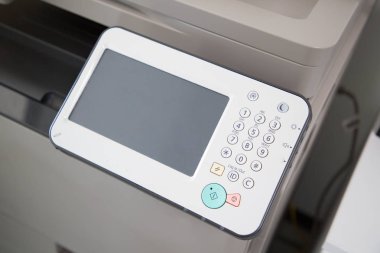 bir masaüstü Fotokopi detayını dijital klavye