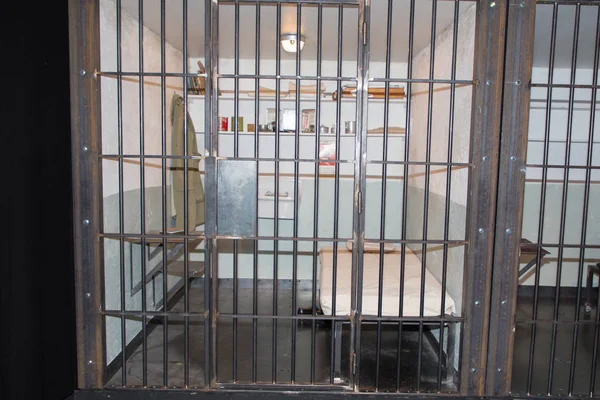Pohled Vězení Buněk Železné Tyče Staré Věznici — Stock fotografie