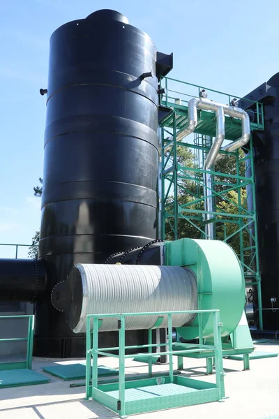 Water Treatment Tanks Power Plant — Stock Photo, Image