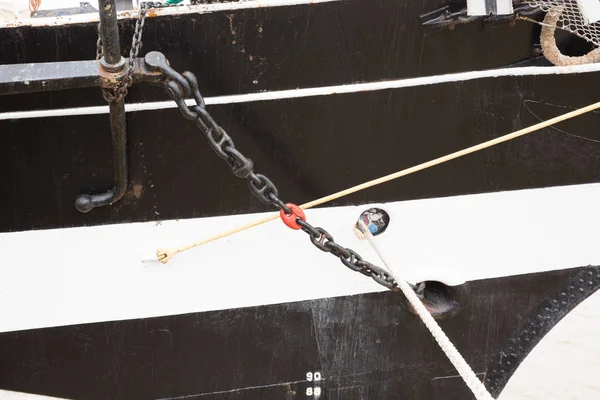 Detalle Una Réplica Barco Tres Mástiles —  Fotos de Stock