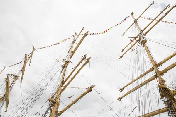 Três Mastros Barco Vela — Fotografia de Stock