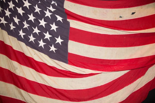 Primer Plano Grunge Usa Bandera Americana — Foto de Stock