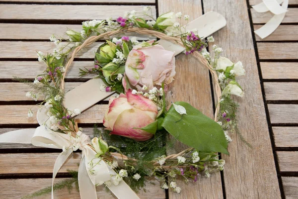 garland of flowers and roses for witness in wedding marriage