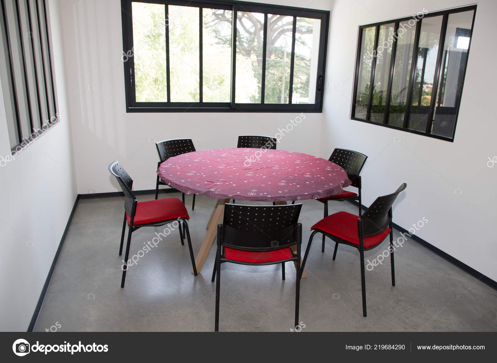 Break Room Company Table Chairs Stock Photo C Oceanprod