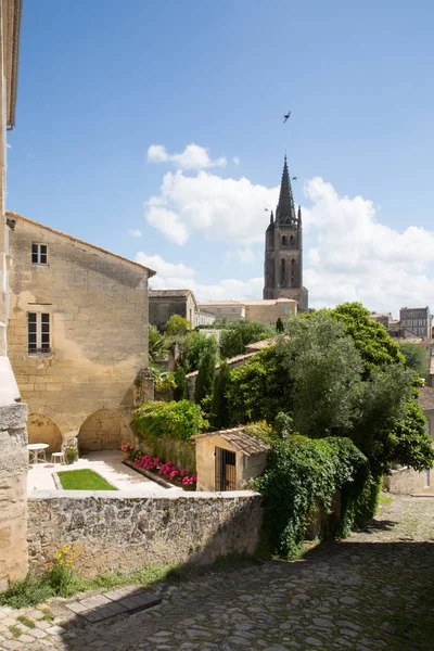 Saint Emilion Vinařské Vesnice Nedaleko Hlavní Červené Vinařské Oblasti Bordeaux — Stock fotografie