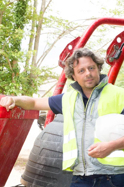 Veiligheidstechniek Helm Rust Bouwplaats — Stockfoto