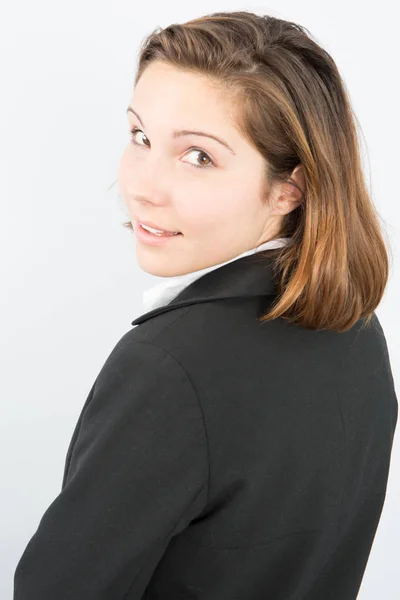 Portrait Young Smiling Woman — Stock Photo, Image