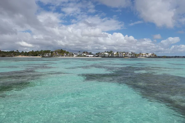 Vacío Azul Mar Playa Fondo Con Espacio Copia — Foto de Stock