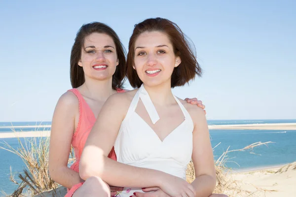 Happy Gay Couple Lesbian Girls Spending Time Together — Stock Photo, Image