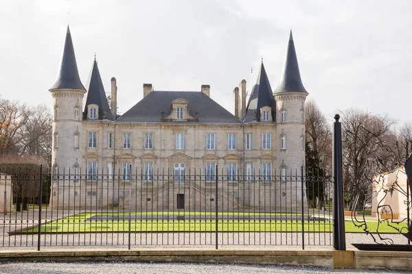 Pauillac Μπορντό Γαλλία Δεκεμβρίου 2018 Ιστορικό Chateau Pichon Longueville Baron — Φωτογραφία Αρχείου