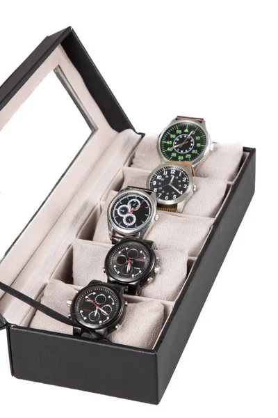 Luxus Wrist Watch Mezőbe Fehér Háttér — Stock Fotó