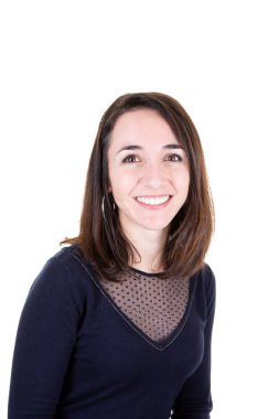 çok gülümseyen portre Güzellik genç kadın