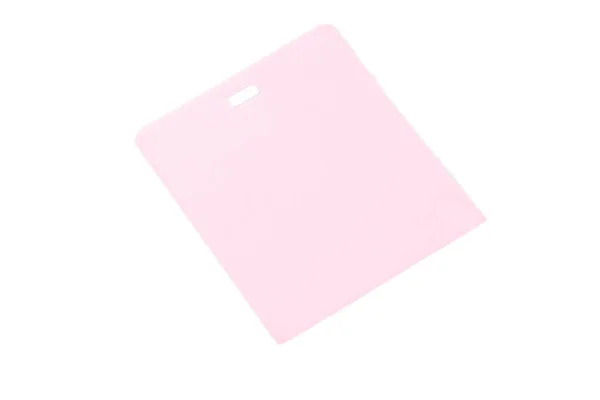 Roze Label Label Leeg Klaar Voor Tekst Reclame Kleding — Stockfoto