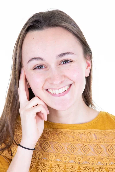 Young Woman Portrait Pretty Teenager Girl — Stock Photo, Image