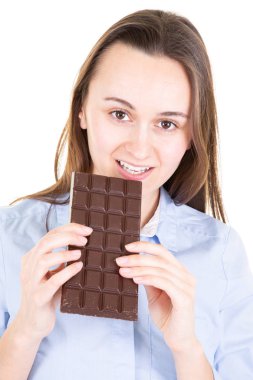 cholate bar yemek genç kadın günaha tarafından