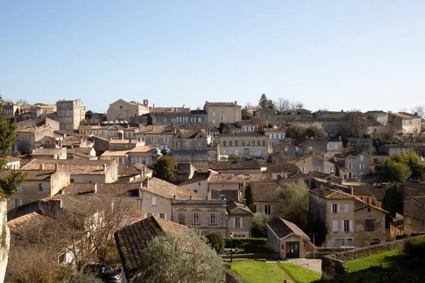Saint Emilion Gironde Aquitaine France 2019 Bela Paisagem Urbana Aldeia — Fotografia de Stock
