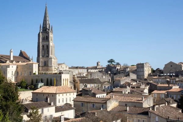 Saint Emilion Gironda Aquitania Francia 2019 Unesco Patrimonio Humanidad Azoteas — Foto de Stock