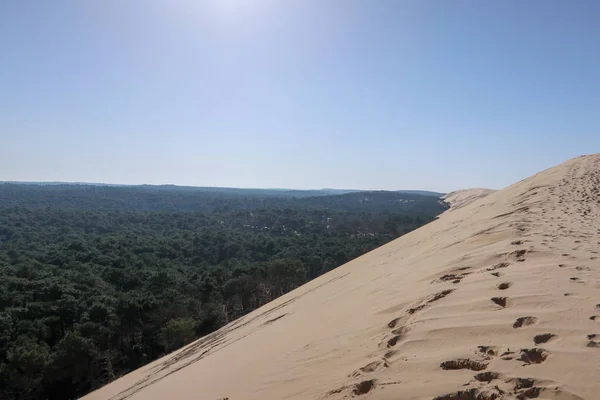 Wydma Pilat Zwany Także Grande Dune Pilat Jest Najwyższą Wydmę — Zdjęcie stockowe