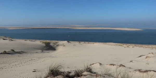 Dune Pyla Gränsat Skog Tre Sidor Och Havet Den Andra — Stockfoto