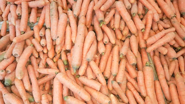 Carote Fresche Grappolo Biologico Carota Cibo Sfondo — Foto Stock