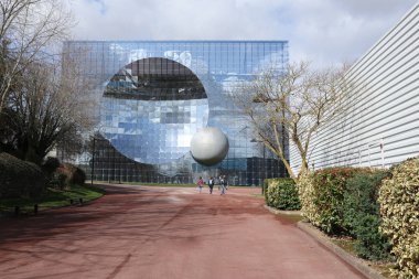 Poitiers Futuroscope, Nouvelle Aquitaine / France - 02 03 2019 : modern Futuroscope Theme Park
