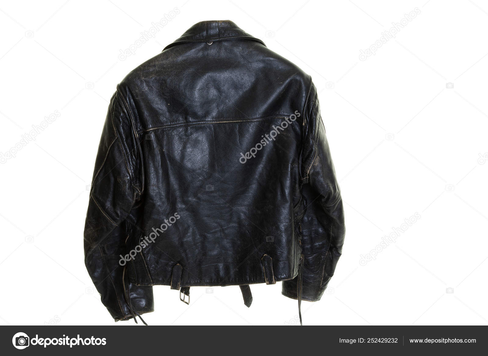 used black leather jacket