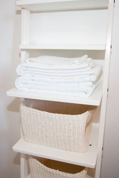 Towels Bathroom Hotel Decoration Spa — Stock Photo, Image