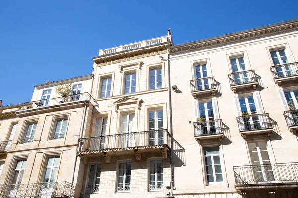 Edificio Fachada Haussmann Burdeos Francia — Foto de Stock