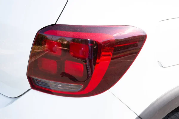 Achterlichten Van Staart Licht Auto — Stockfoto