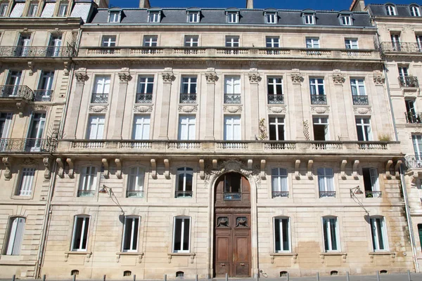 Haussmann Architecture Building Bordeaux City French — Stock Photo, Image
