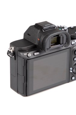 DSLR kamera ayarları ekran ve arka ekran ile yakın