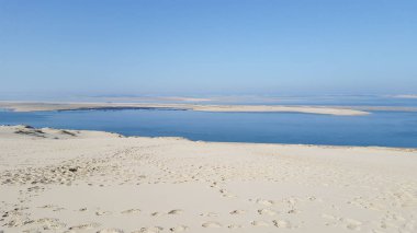 Dune du Pilat pyla Avrupa'nın en büyük kum ulağı Fransa