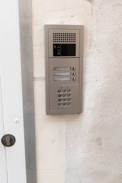 Veilig Wachtwoord Toetsenbord Voor Het Openen Van Huisdeur — Stockfoto