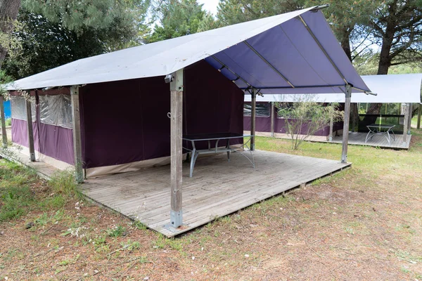 Large Camping Tent Campinh Hostel Rent Holidays — Stock Photo, Image
