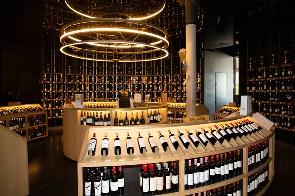 Bordeaux Nouvelle Aquitaine France 2019 Cite Vin Wine Shop Wine — Stock Photo, Image