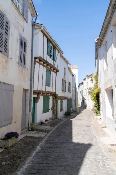 Antique French Cobblestone Street Saint Martin France — Stock Photo, Image