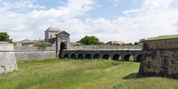 Saint Martin Ile France Porte Des Campani Vala Fortificações Entrada — Fotografia de Stock