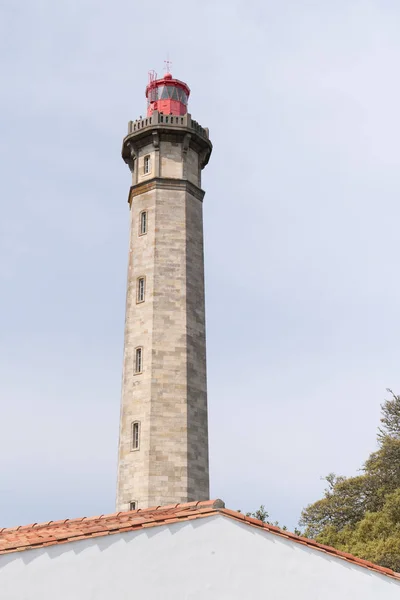 Farul Balenelor Insula Din Franța Phare Des Baleines — Fotografie, imagine de stoc