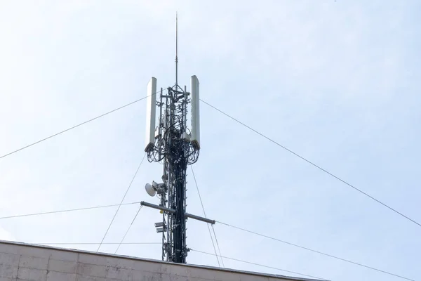 Communicatie Toren Telefoon Relais Antenne Station Cellular — Stockfoto