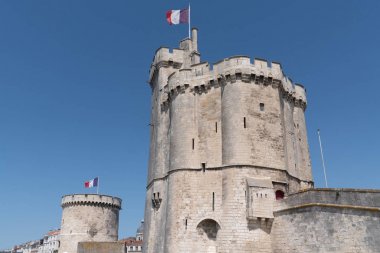 La Rochelle eski liman Fransa Kule kapıları